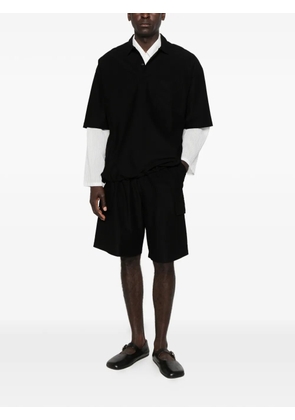 Comme des Garçons Homme drawstring-fastening cargo shorts - Black
