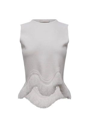 Ulla Johnson Koa fringed-trim top - White
