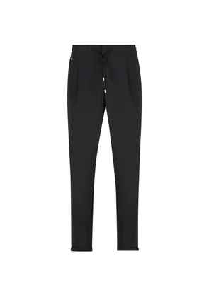 Sartoria Tramarossa Alvise Tecs drawstring-waist stretch-design trousers - Black