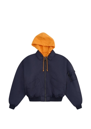 Gosha Rubchinskiy padded hooded bomber jacket - Blue