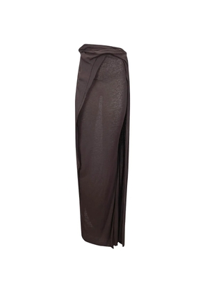 Ottolinger slitted wrap skirt - Brown