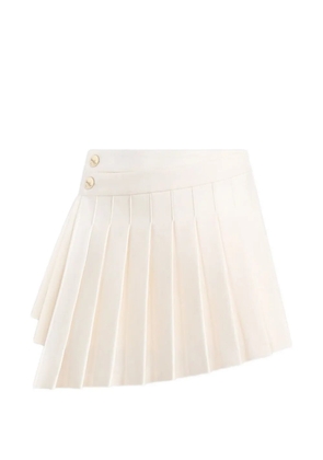 Manière De Voir Joelle asymmetric-pleated mini skirt - White