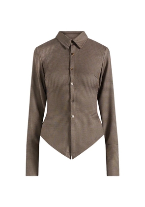 Manière De Voir Sonia check-pattern shirt - Brown
