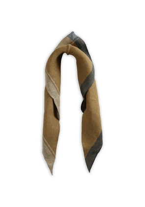 Margaret Howell striped-edge scarf - Neutrals