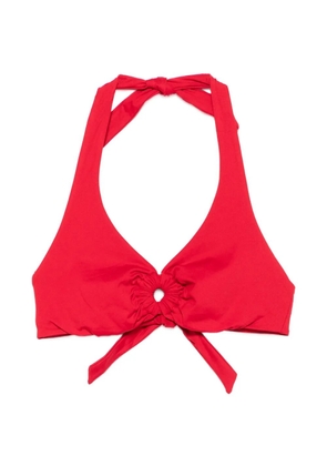 Fisico ring-detail bikini top - Red