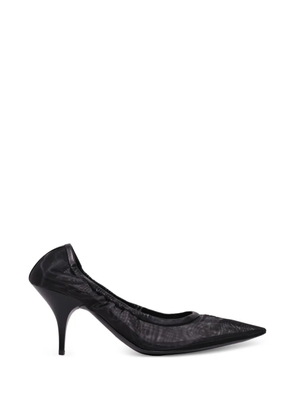 Miu Miu sheer-mesh pointed-toe pumps - Black