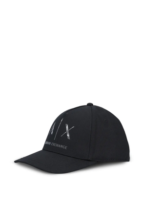 Armani Exchange logo-print baseball cap - Black