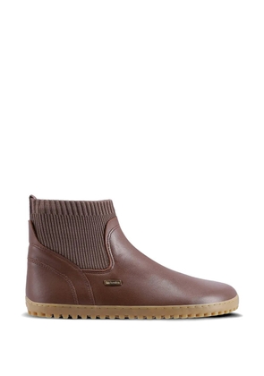 Be Lenka ribbed-panel ankle boots - Brown