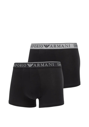 Ea7 Emporio Armani logo-waistband boxers (set of two) - Black