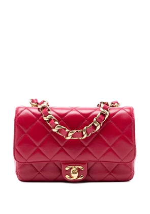 CHANEL Pre-Owned 2021-2025 CC Quilted Lambskin Single Flap shoulder bag - Pink