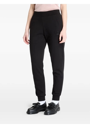 Ea7 Emporio Armani logo-print track pants - Black