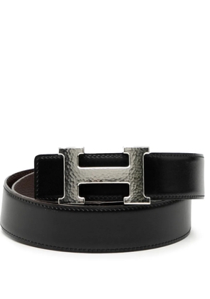 Hermès Pre-Owned 2008 Swift and Togo Constance H Martelee Reversible belt - Brown