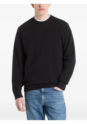 GUESS USA logo-embroidered sweater - Black