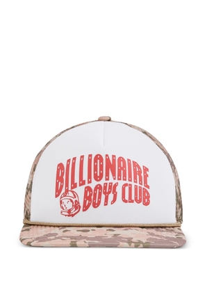 Billionaire Boys Club logo-print camouflage-pattern trucker hat - Neutrals