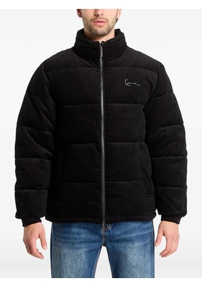 karl kani corduroy padded jacket - Black