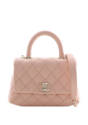 CHANEL Pre-Owned 2020 Extra Mini Caviar Coco Top Handle Bag satchel - Pink