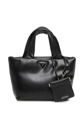 GUESS USA Sunetra logo-plaque padded tote bag - Black