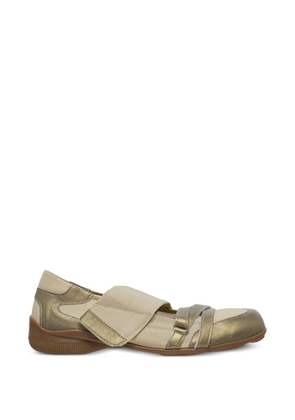 Open YY cross-band ballet flats - Neutrals