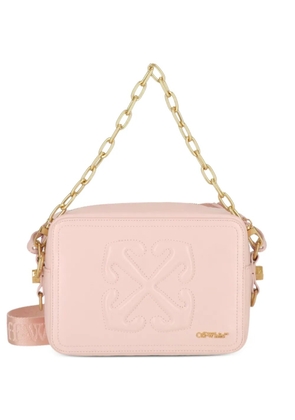Off-White chain-link crossbody bag - Pink