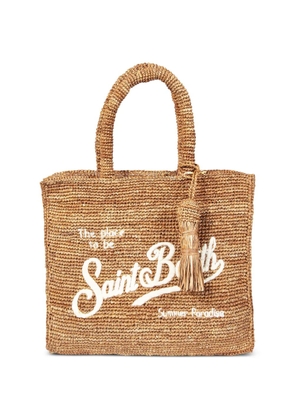 MC2 Saint Barth Colette raffia tote bag - Brown