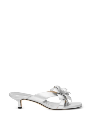 Michael Michael Kors Jacie floral-appliqué sandals - Silver