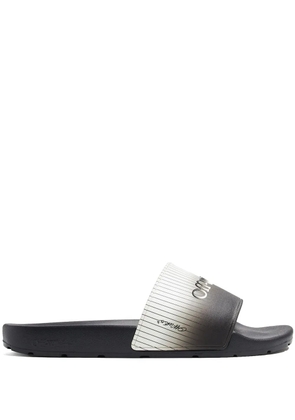 Off-White Bookish striped slides - Black