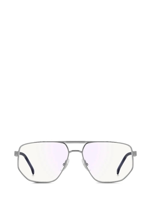 Carrera A1141 geometric-frame double-bridge glasses - Silver