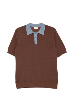 gallia buttoned short-sleeve polo shirt - Brown