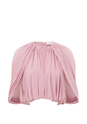 ZIMMERMANN Alchemy caped blouse - Pink