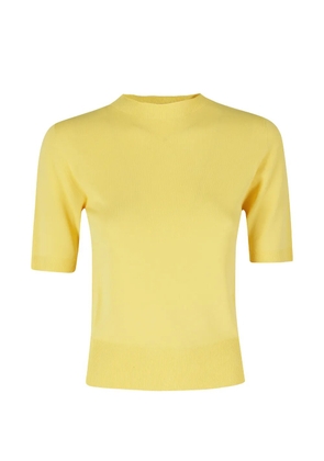 SOLOTRE Maglia Slim short-sleeve sweater - Yellow
