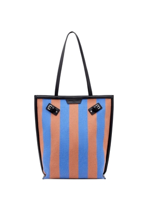 Proenza Schouler North South Days striped canvas tote bag - Blue