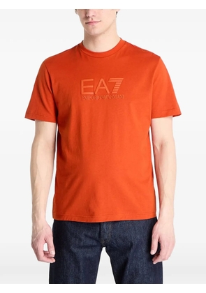 Ea7 Emporio Armani embossed logo T-shirt - Orange