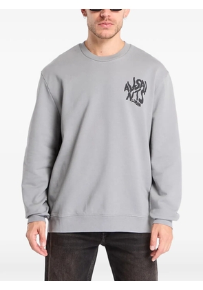 AllSaints Orlando logo-print sweater - Grey