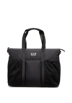 Ea7 Emporio Armani logo-print tote bag - Black