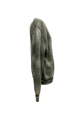 AMIRI Pigmented Spray Print cardigan - Green