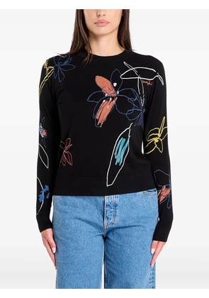 Desigual Arty floral-print sweater - Black