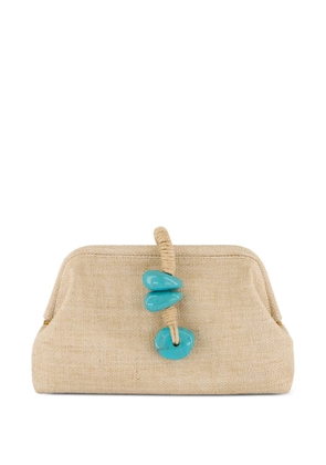 SERENA UZIYEL Petra clutch bag - Neutrals