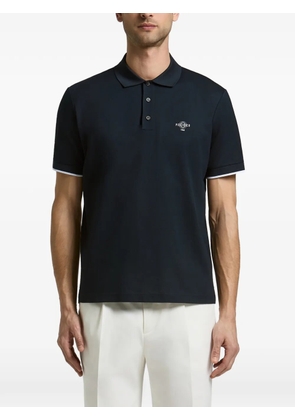 Peserico Piquet logo-print polo shirt - Blue