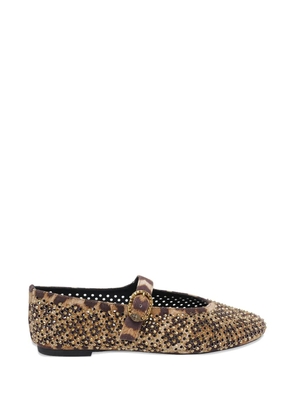 Kurt Geiger London Mayfair animalier-print ballet flats - Neutrals