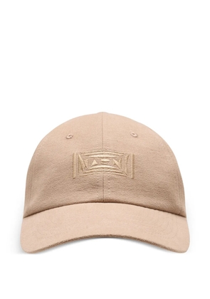 Marni logo-embroidered baseball cap - Neutrals