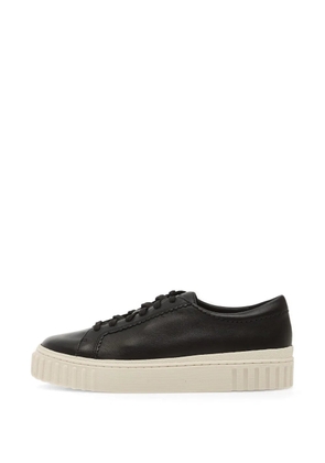 Clarks Mayhill Walk platform leather sneakers - Black