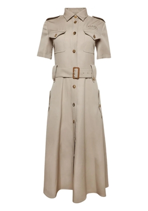 Miu Miu Abito gabardine dress - Neutrals