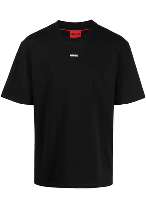 HUGO logo-print cotton T-shirt - Black