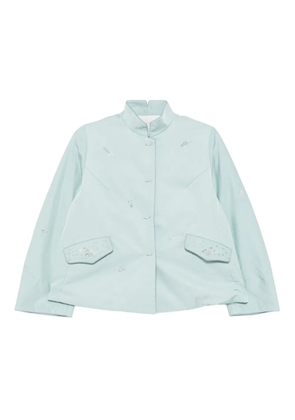 SHIATZY CHEN Scape-of-Curve cropped jacket - Green