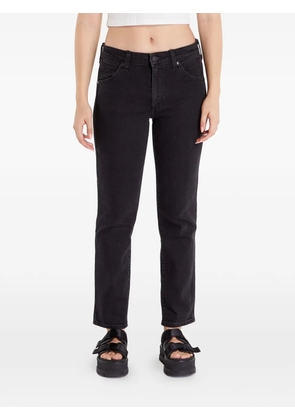 Wrangler logo-patch slim-cut jeans - Black
