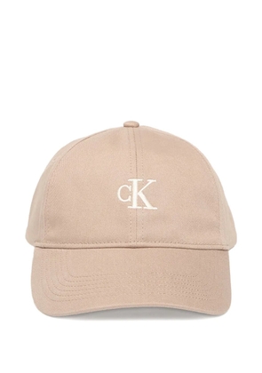 Calvin Klein logo-embroidered baseball cap - Neutrals