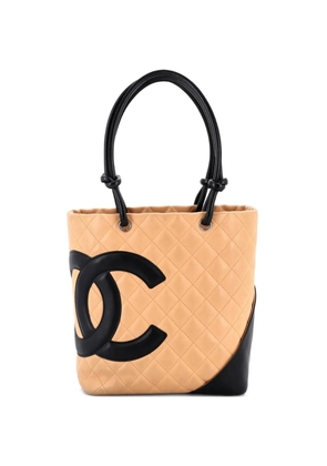 CHANEL Pre-Owned Cambon Quilted Leather Medium tote bag - Neutrals