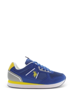 U.S. POLO ASSN. logo-patch panelled sneakers - Blue