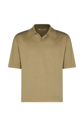 Auralee short-sleeve polo-collar T-shirt - Neutrals