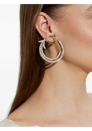 Ferragamo crystal-embellished earrings - Gold